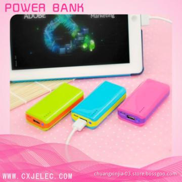 Good quality colorful usb power bank 5200mah